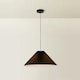 image 3 of ValueLights Akira Black Paper Pleated Single Drop Ceiling Pendant Light