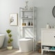 image 3 of COSTWAY 3-Tier Over-The-Toilet Storage Shelf Organizer White
