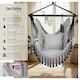 image 2 of Hanging Chair Malika, Boho Style, Load Capacity 150kg | Grey | grey | One Size | 1