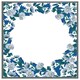 image 3 of Winter blue flowers (Picture Frame) Brown | S