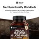 image 9 of Shilajit, Sea Moss & Lion's Mane Capsules - Mood & Anxiety Support - Vegan 120 Capsules