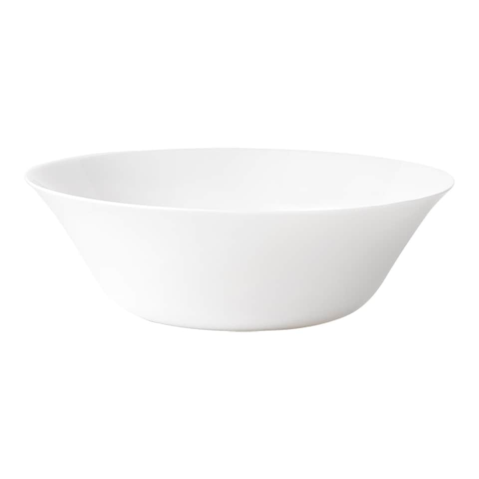 image 1 of Bormioli Rocco White Moon Glass Serving Bowls - 27cm - Pack of 6 | White | White