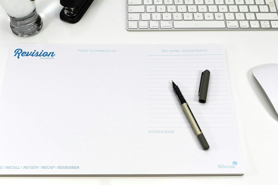 image 1 of Silvine Study and Revision Deskpad 48 Pages