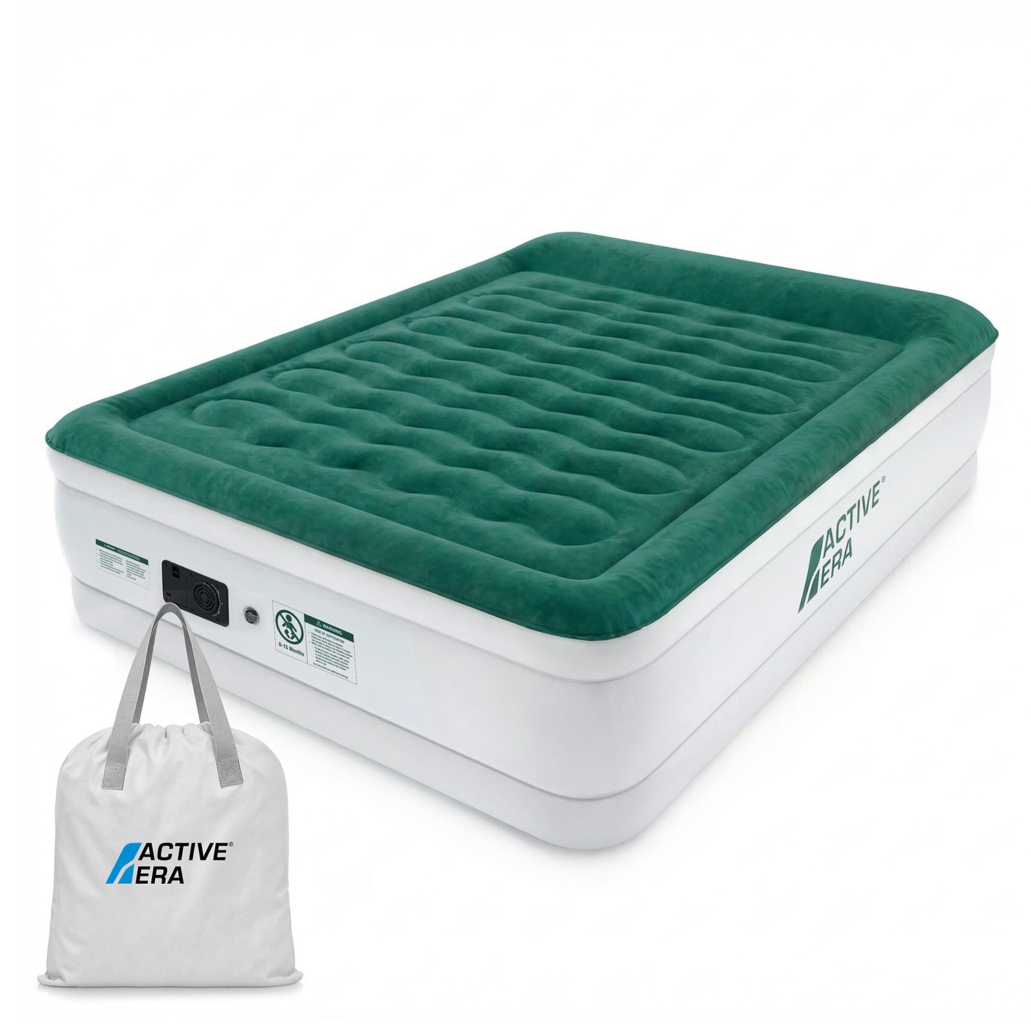 Active Era King Size Comfort Plus Air Bed - Green White