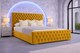 image 2 of The Luxury Duke 4FT6 Double Bed Frame in Mustard Plush