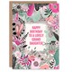 image 1 of Elegant Modern Boho Wildflowers Pink Flowers Granddaughter Birthday Card