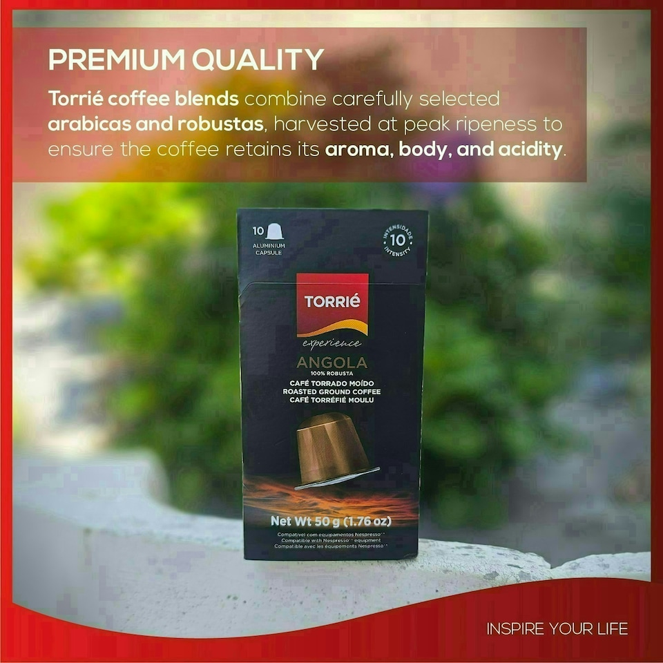 image 1 of Angola Aluminium Nespresso ® Compatible Coffee Capsules (10 Pods)