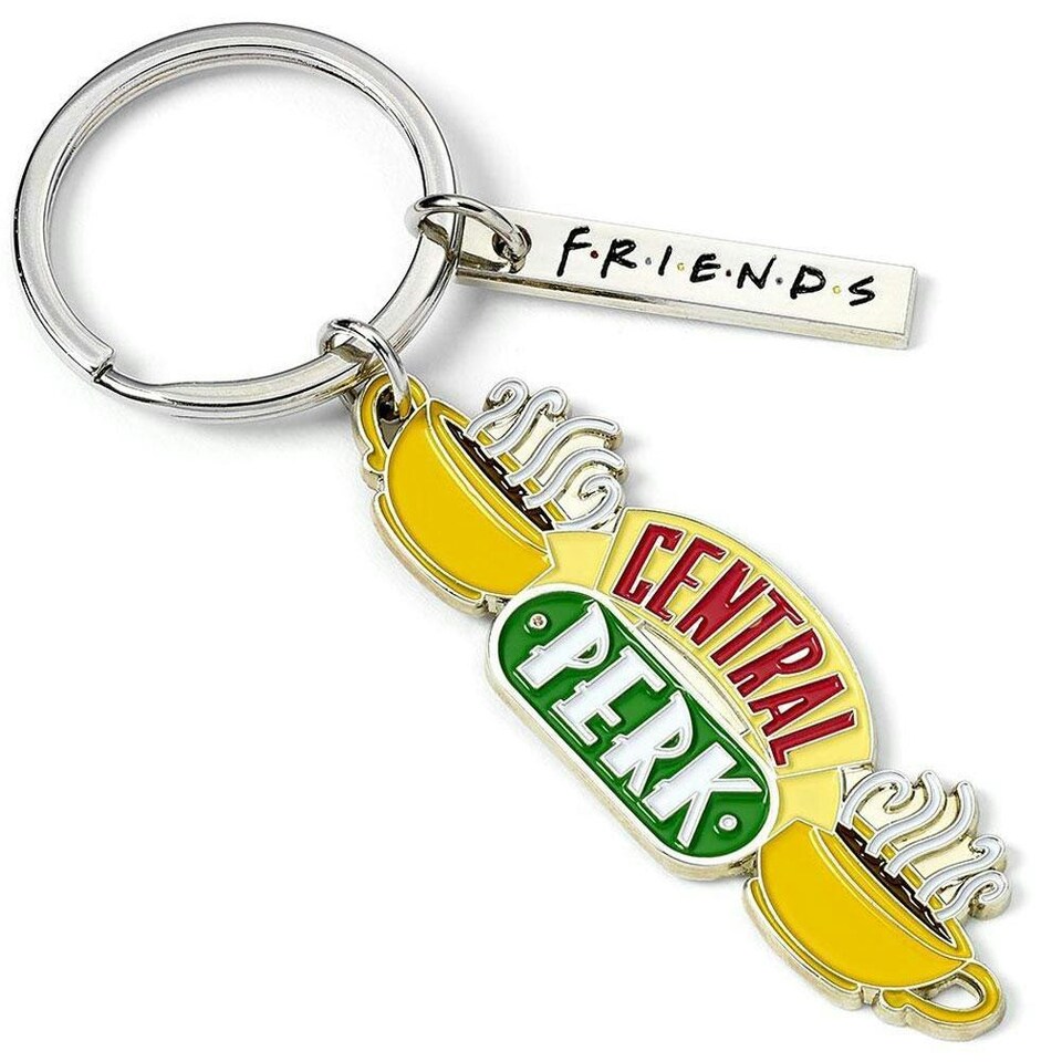 Friends Central Perk Charm Keyring - Yellow/White/Green - One Size