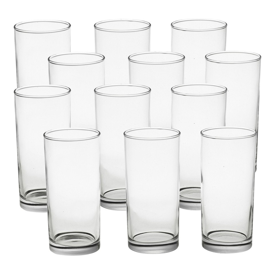 image 1 of Liberty Highball Cocktail Drinking Glasses 295ml Tall Bar Drinkware Set | Clear | Set if 12