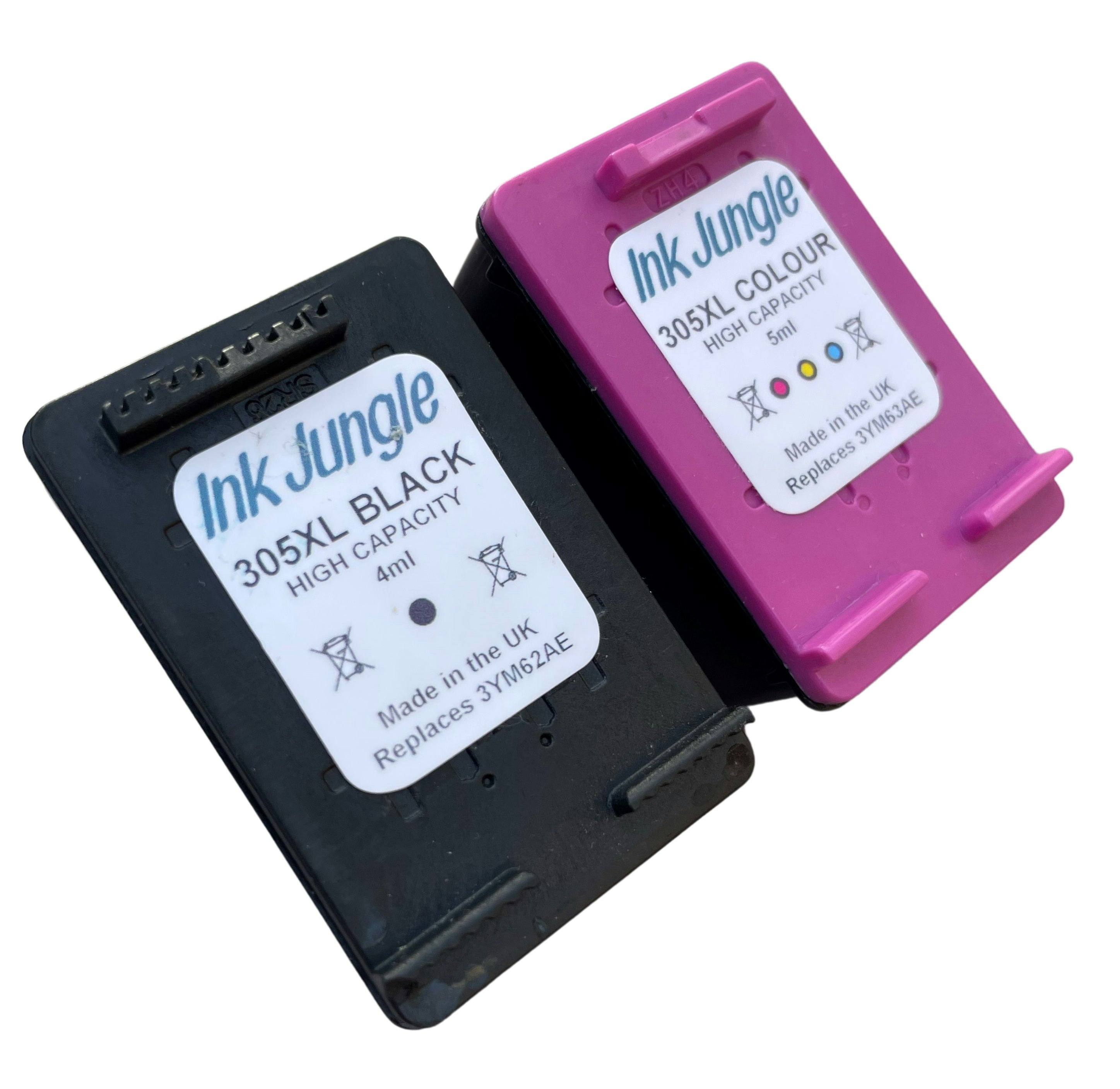 Tusco Ink Ink Jungle 305XL Black & Colour Refilled Ink Cartridges - Replaces HP ...