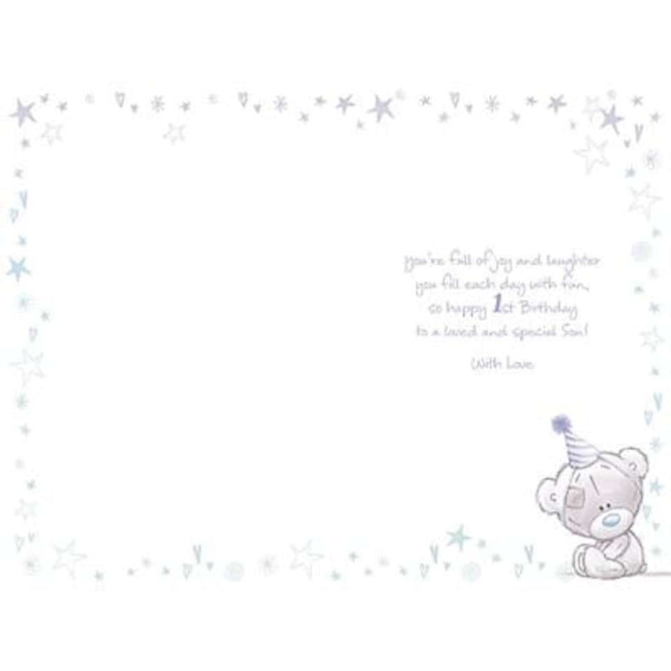 image 1 of Me To You Bear Son 1st Birthday Tiny Tatty Teddy Birthday Card