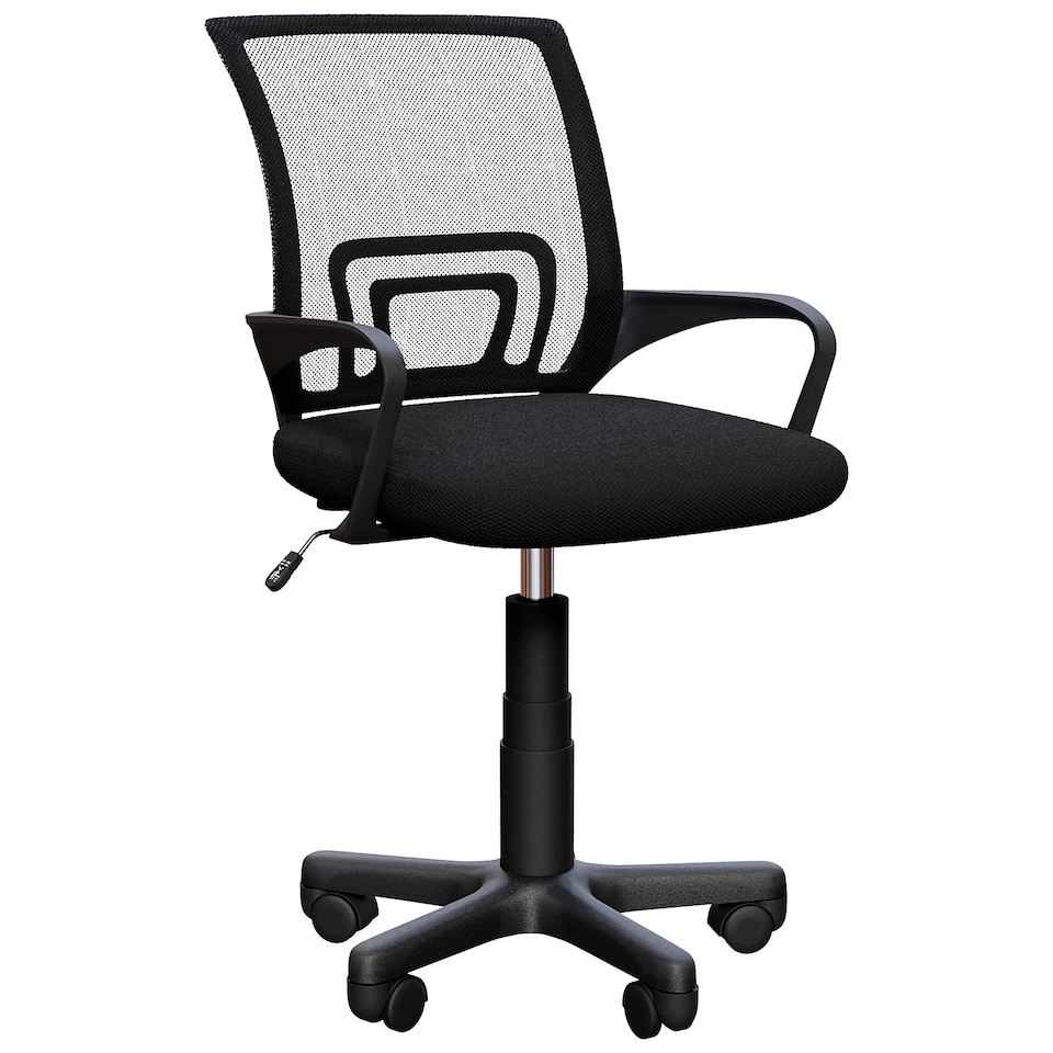 image 1 of Vida Designs Airsdale Office Chair Computer Desk Table Chair, Black