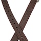 image 4 of Velociti Lusso Logo Horse Stirrup Leathers | Multi | Havana | 61cm | 1