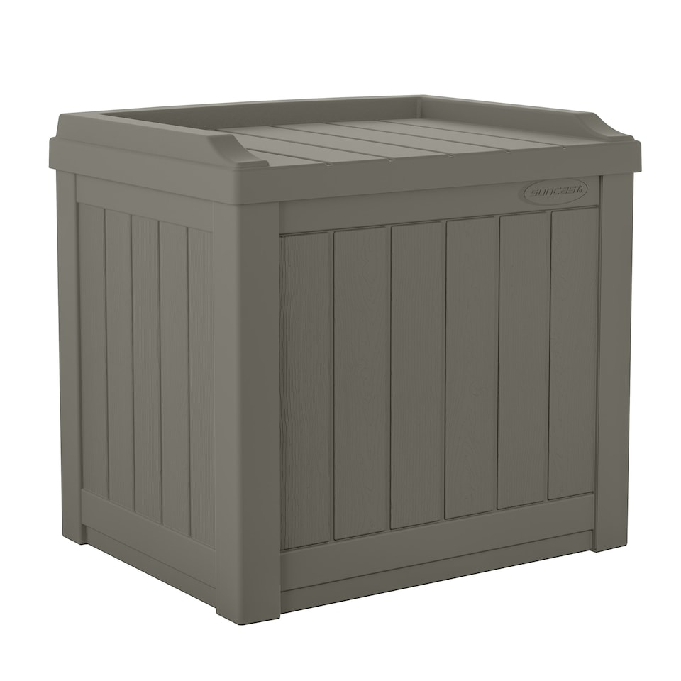 image 1 of Suncast Florida 83L Storage Box - Stone Grey Grey