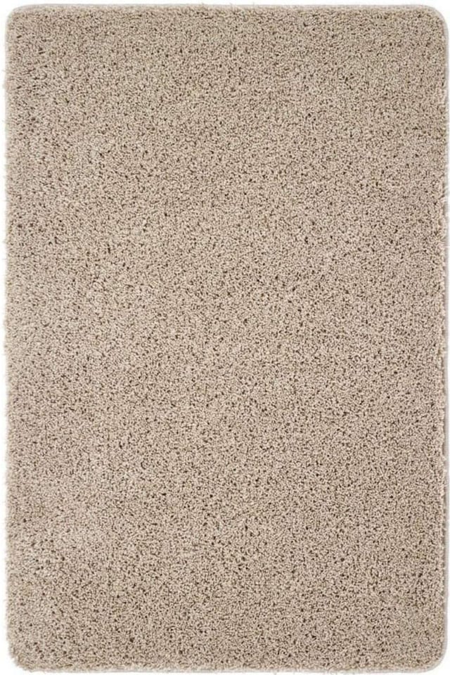 image 1 of Washable Non Slip Shaggy Floor Rug Soft Stain Resistant Plain