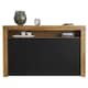image 7 of Sideboard TV Unit TV Stand Oak Black Storage Cabinet Media Console Cupboard 155cm