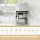 image 3 of HOMCOM Worktop Dishwasher w/ 4 Place Settings 6 Programs, Silver Tone