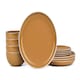 image 1 of 12pc Saffron Yellow Dinner Set