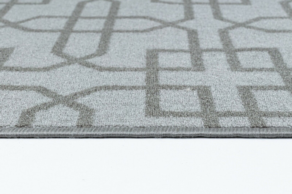 image 1 of Machine Washable Cubed Trellis Design Anti Slip Doormats -