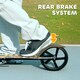 image 8 of AIYAPLAY Kids Scooter, Foldable Kick Scooter w/ Adjustable Handlebar, Black