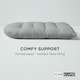 image 5 of Homescapes Grey Round Egg Chair Swing Cushion