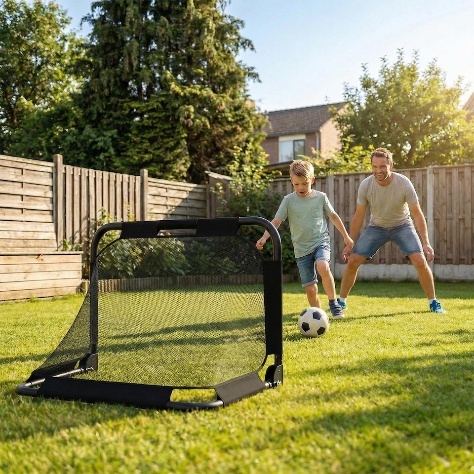 image 1 of COSTWAY Kids 3 x 2 FT Portable Pop-up Football Training Equipment