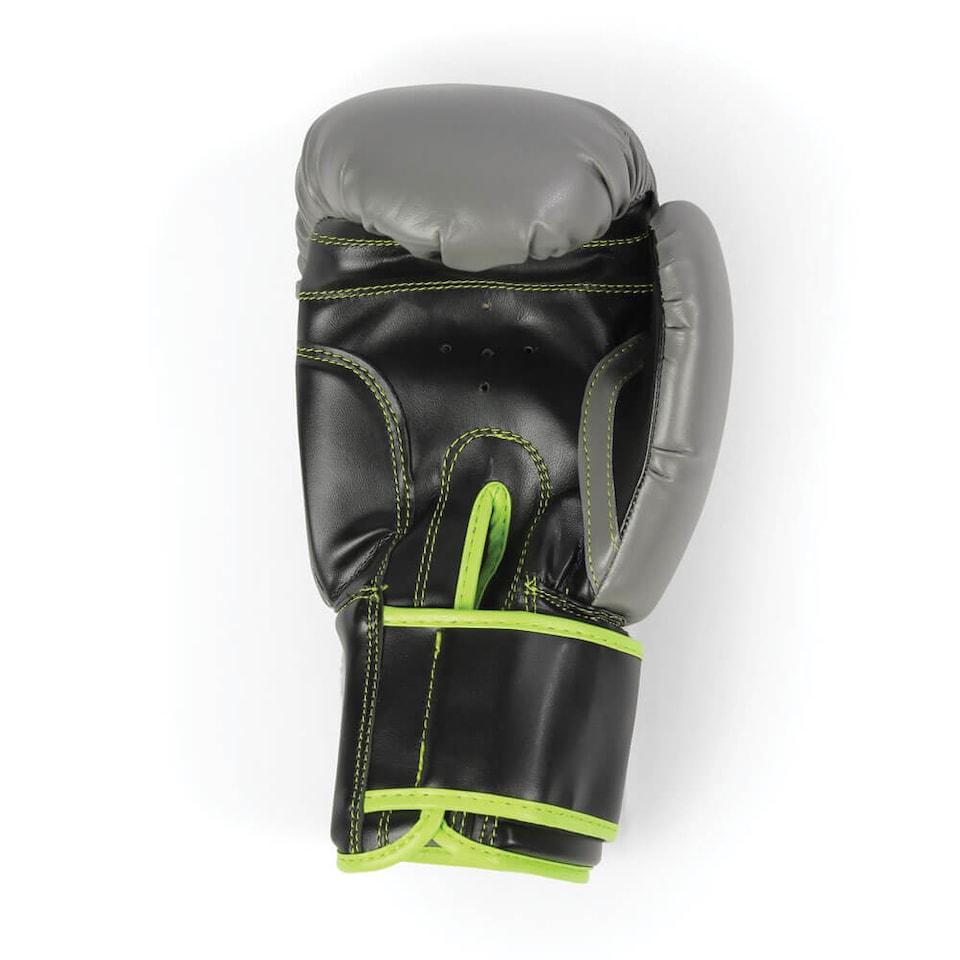 image 1 of Fitness Mad 12oz Sparring Gloves, Green/Grey | Multi | 12oz