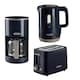 image 1 of Ariete ARPK47 Breakfast Line Kettle, Toaster & Coffee Machine Set, Grey