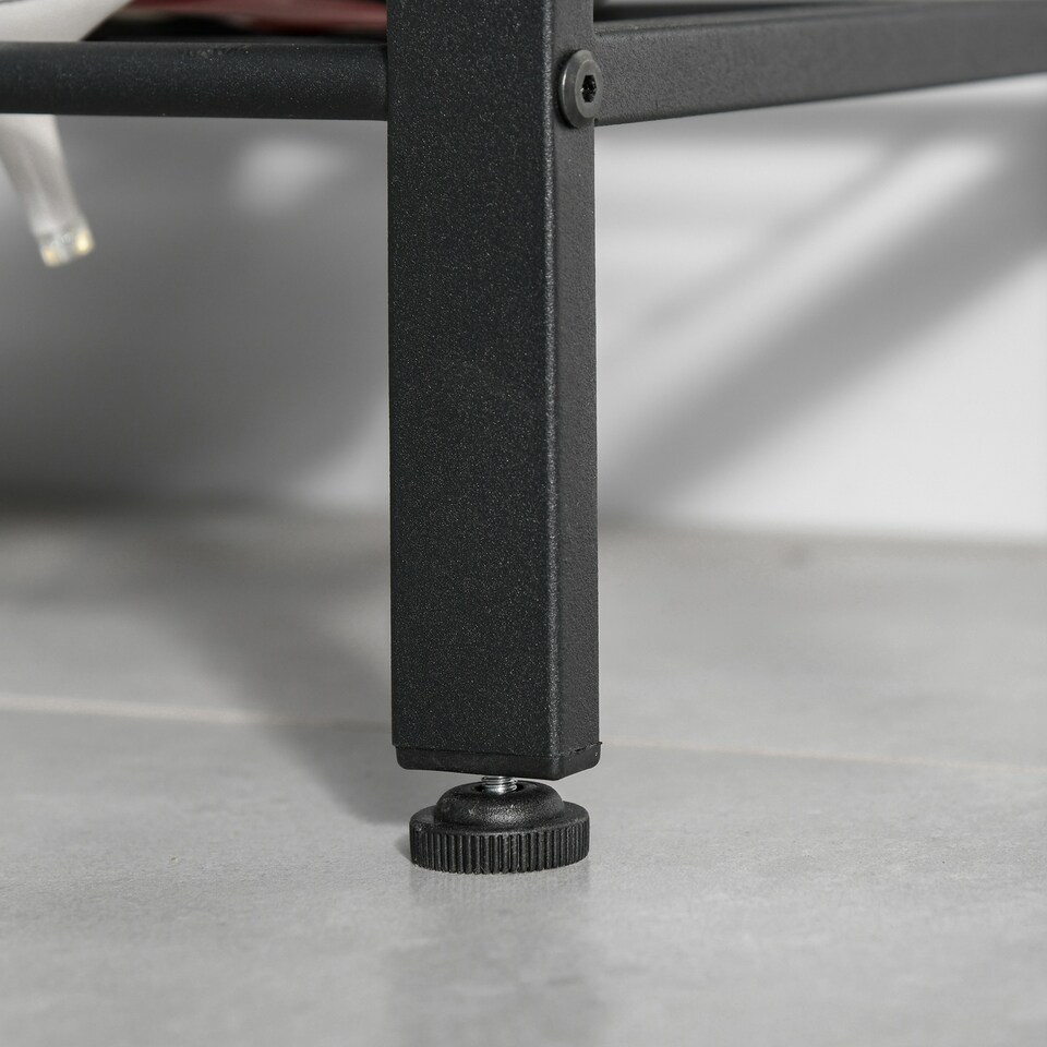 image 1 of HOMCOM Coat Rack Stand Industrial hallway Shoe Rack Removable Hooks Metal Wood Hangers Storage Cabinet Rustic Brown