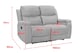image 8 of Beige Fabric 2 Seater Manual Recliner Sofa VISCONTI