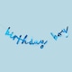image 4 of Blue 'Birthday Boy' Card Banner 2m | Multi