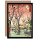 image 1 of Utagawa Hiroshige Cherry Blossom Tree Park Japanese Art Greeting Card