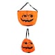 image 1 of Single Orange Pumpkin Halloween Bag with Drawstring