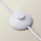 image 5 of ValueLights Charlie White Stem Floor Lamp Blush Pink Shade Pink
