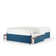image 1 of Signature Platinum 2000 Pocket Sprung Blue Plush Velvet 2 Drawer Divan Set Double