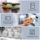 image 7 of 380ml Meal Prep Glass Containers with Airtight Lids Clip Lock Takeaway Containers Pack 1