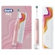 image 1 of Oral-B Pro 3 3500 Pink Electric Toothbrush with Riso Art Travel Case