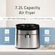 image 2 of Cookology 7.2L Air Fryer with Single Zone & Mechanical Controls - CAF72MA Stainless Steel