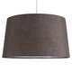 image 4 of ValueLights Doretta Grey Ceiling Pendant Shade & Bulb