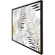image 1 of Gold & black leaves (Picture Frame) Brown | L
