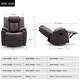 image 8 of Afton Electric Technology Fabric Auto Recliner USB Lounge Sofa Chair (Brown)