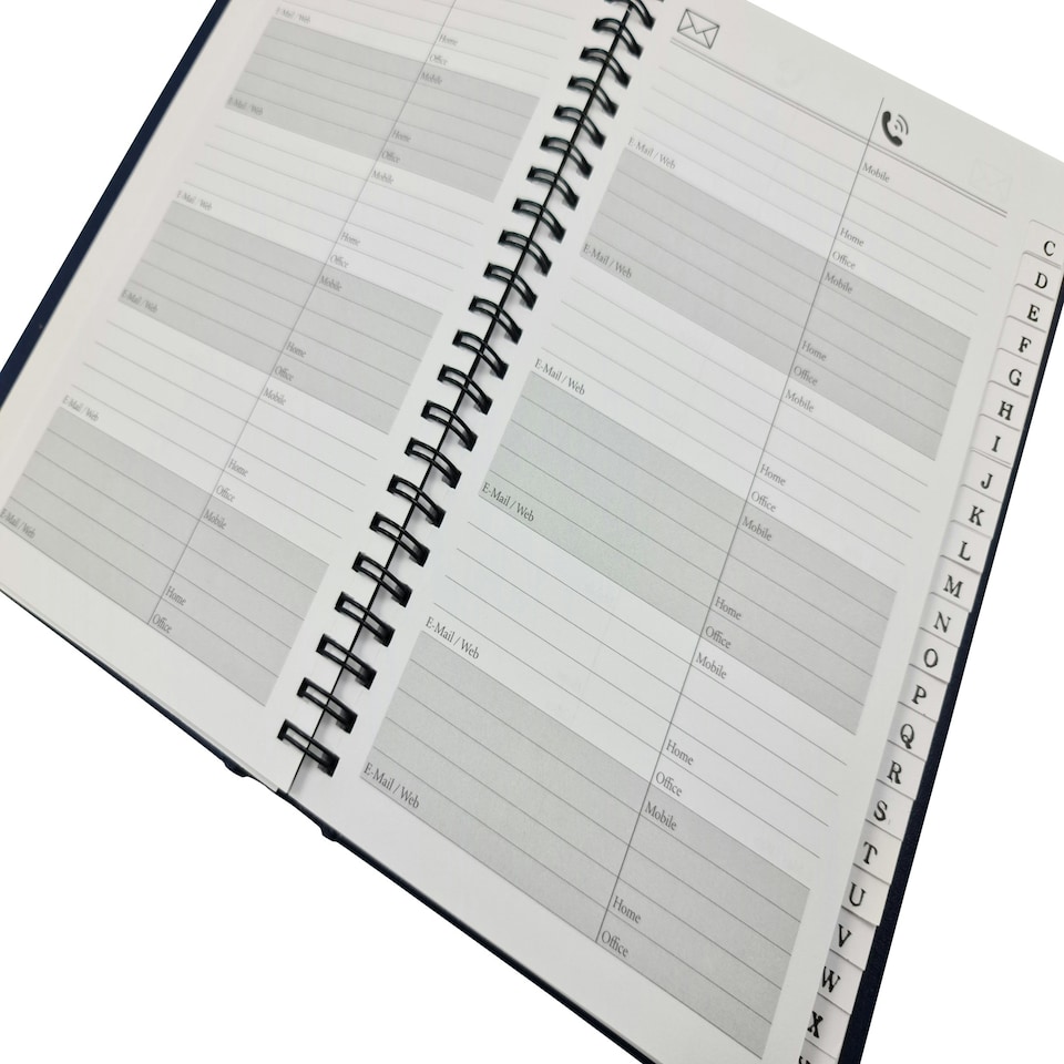 image 1 of A5 Red Spiral Bound Address Book