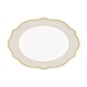 image 2 of Jaswely Collection Porcelain Dinner Plates, Set of 6 (Sand Beige)