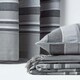image 5 of Homescapes Cotton Morocco Striped Grey Throw - 150 x 200 cm | Grey