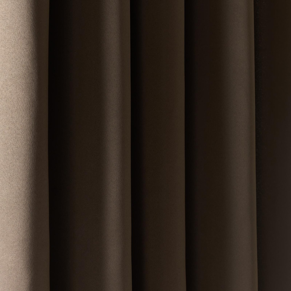 image 1 of OHS Essentials Eyelet Blackout Thermal Curtain Pair - 66x72 inch | Brown