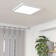image 6 of EGLO Fueva 6 Ultra-Slim White Square LED Ceiling Light WBS White