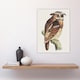 image 4 of Eagle Owl Perched on a Branch Vintage Wall Art Print van Hoytema 18x24"
