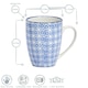 image 3 of Nicola Spring Nicola Spring Hand-Printed Mug - 330ml - Navy - Pack of 6 Blue