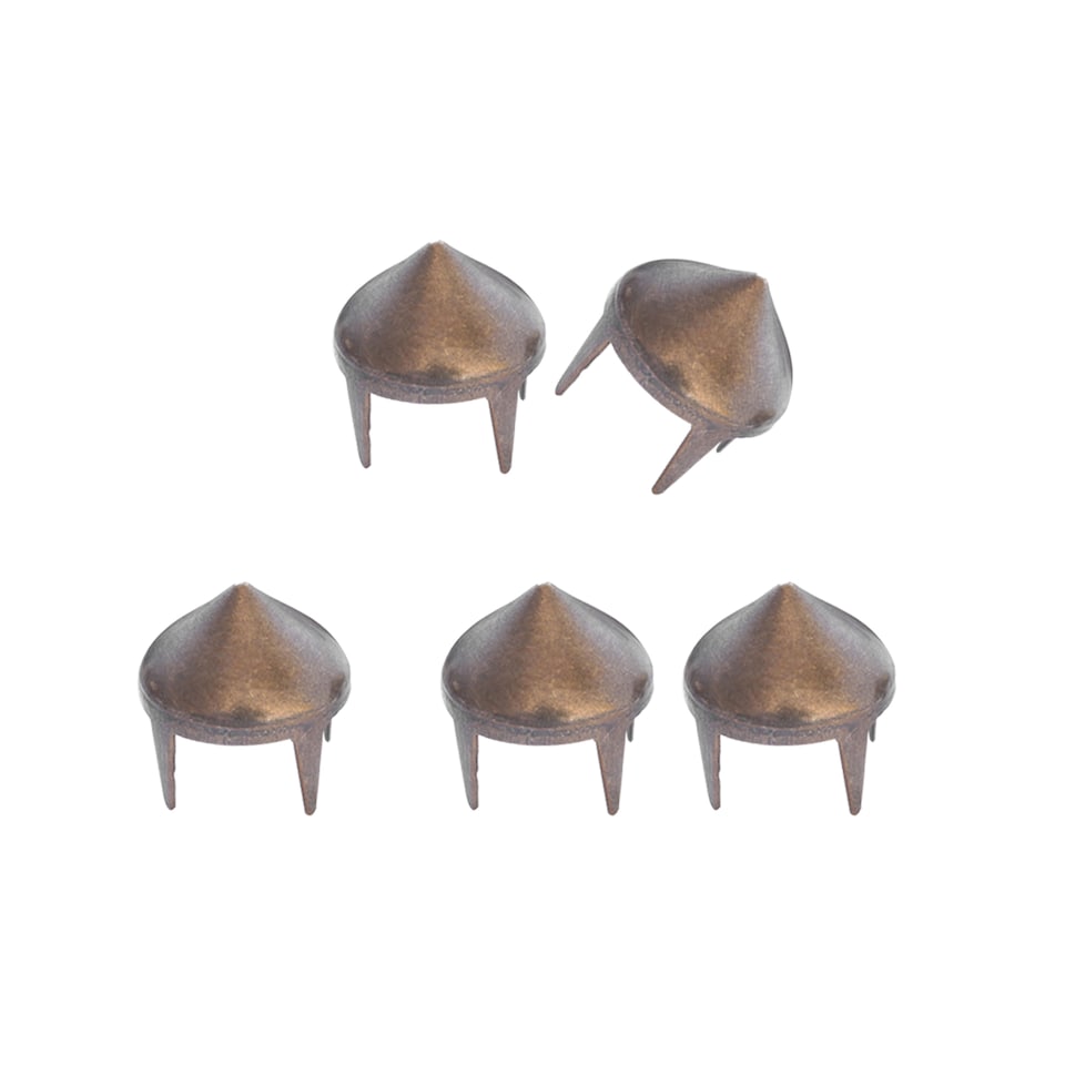 image 1 of 8mm High Cone Punk Studs Hand Pressed Leather Rivets - 50pcs