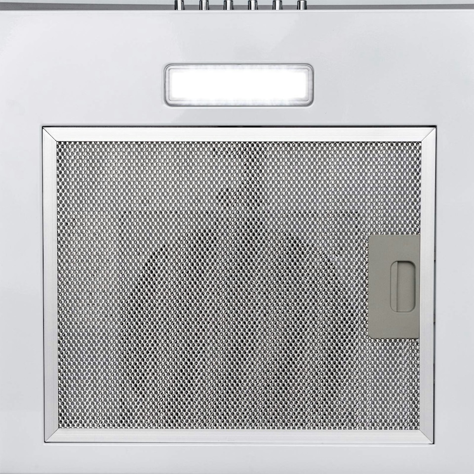 image 1 of SIA CGH60WH 60cm White Curved Glass Chimney Cooker Hood Kitchen Extractor Fan